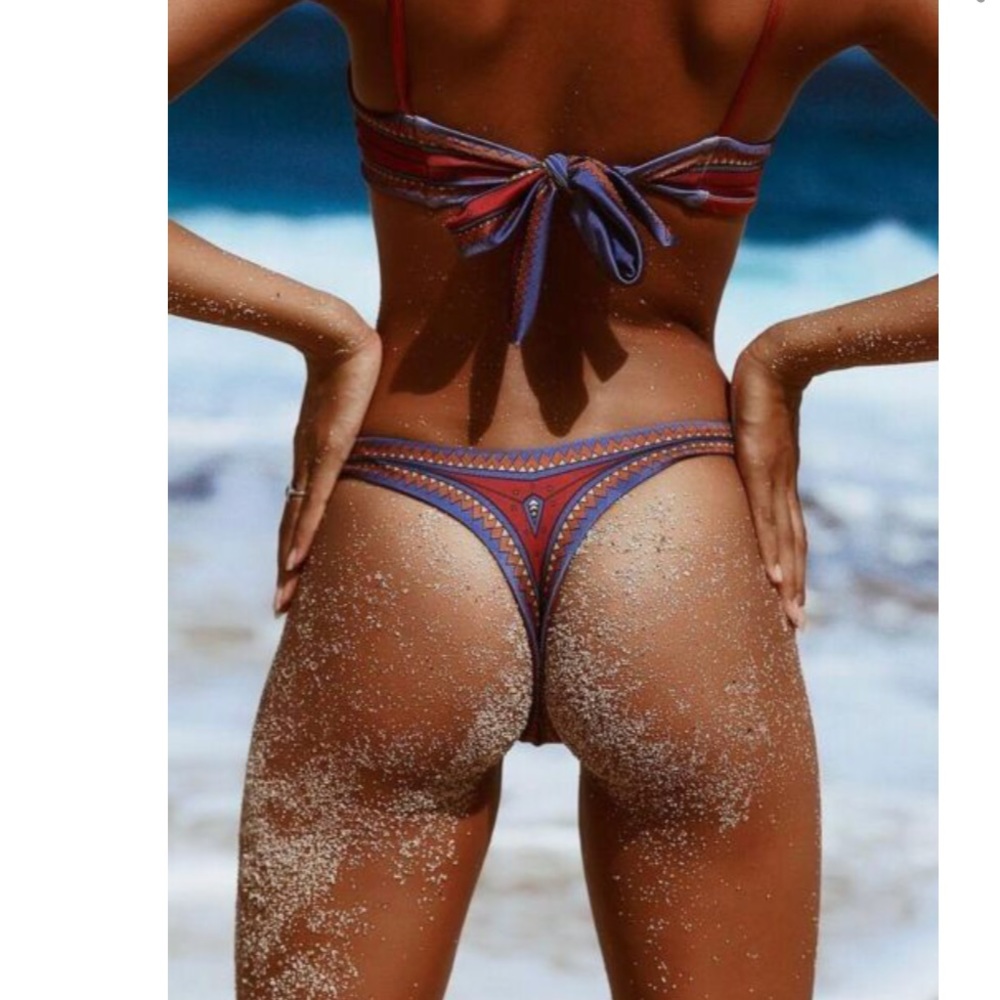 Red boho bikini - Picture 4 of 8